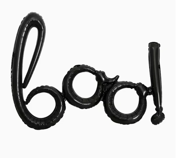 Fóliový nápis Boo! (44 cm výška písmen)