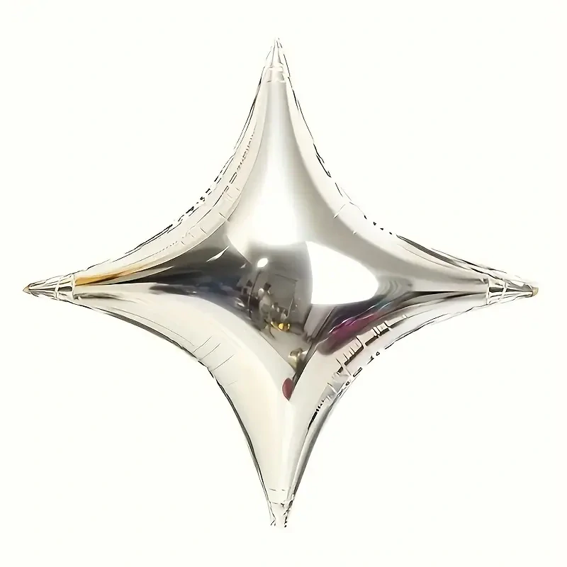 Fóliový balónek hvězda – stříbrný (25 cm)
