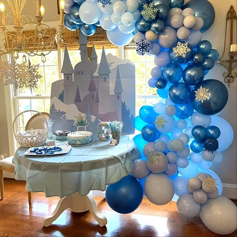 Sada latexových balónků - Metalická modrá (30 ks)