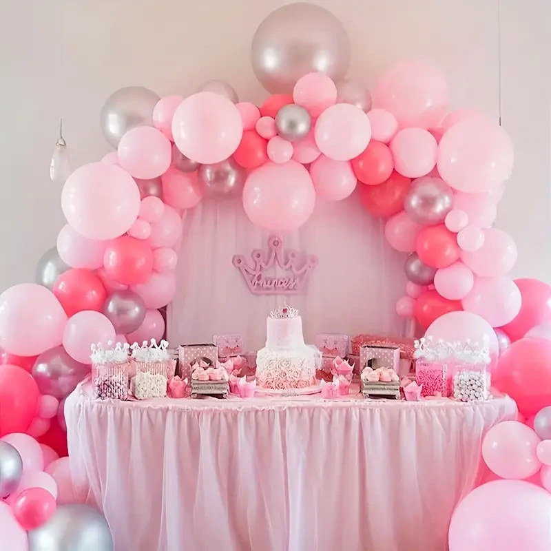 Sada latexových balónků - Světle růžová(10 ks)