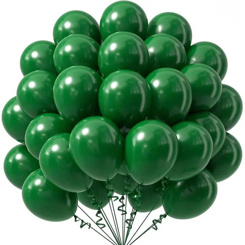 Sada latexových balónků - Tmavě zelená (10 ks)