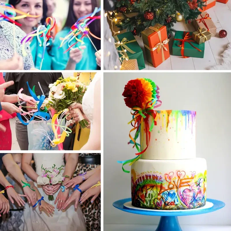 Kadeřavá stuha – šedá (10 m, 55 mm)