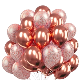 Luxusní sada balónků – Rose Gold (30 ks)