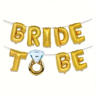Sada balónků "Bride to Be" zlatá