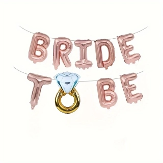 Sada balónků "Bride to Be" růžovozlatá