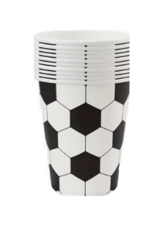 Papírové kelímky -  fotbalový míč (250 ml), 10 ks