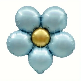 Fóliový balónek květ– modrý (40 cm)