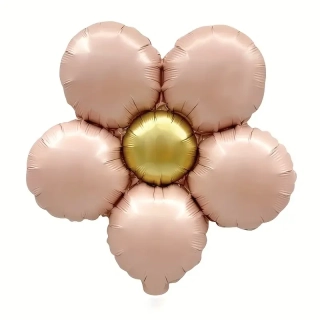 Fóliový balónek květ– růžový (40 cm)