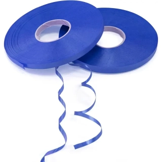 Kadeřavá stuha – modrá (10 m, 55 mm)
