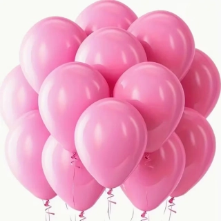 Sada latexových balónků - růžová (10 ks) 12 cm