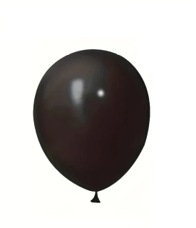 Sada latexových balónků - černá (10 ks) 12 cm