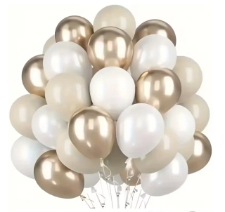 Sada latexových balónků - champagne mix (30 ks)