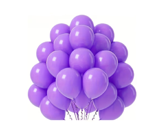 Sada latexových balónků - světle fialová (10 ks) 12 cm