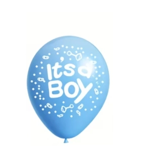 Latexový balónek - It is a boy - Modrý (5 ks)